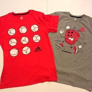 NWOT BOYS ADIDAS BASEBALL TEE SZ LG 14-16